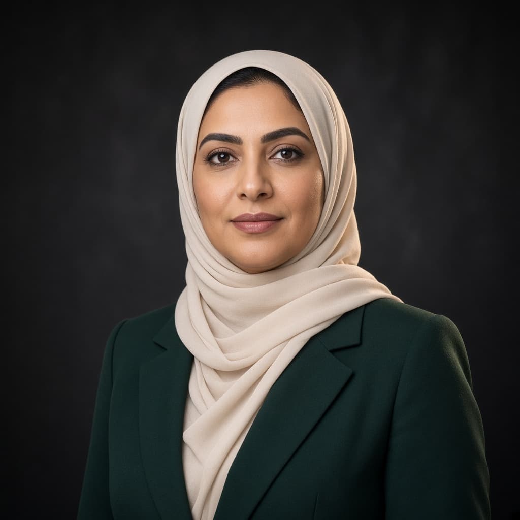 Portrait of Layla Al-Dosari, Chief Risk Officer at Aramco Investments